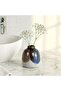 Zeena Ceramic Double Tooth Brush Holder 11x12.5cm - Multicolor