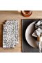 Botanix 4piece Cotton Printed Napkin Set 45x45cm - Grey