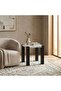 Hebert End Table Marble - Natural & Walnut