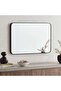 Stanley Metal Wall Mirror 60x90cm - Black