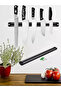 Stainless Kitchen Wall Knife Hanger Stand with Strong Magnet - 33 Cm - 5