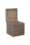 Set taburete 2 buc., iarbă de mare, gri - 8