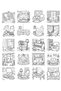 Coloring Book, Cornered Sweet Home Coloring Kş00005 - 4
