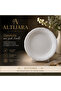 Patterned White Porcelain Dinner Plate for Daily and Special Occasions 19 cm 1 Piece