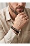 Hematite Natural Stone Leather Men's Premium Gift Bracelet 01855 - 2