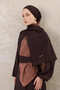 Tan Gradient Pattern Shawl - 3