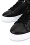 Women's Genuine Leather Black Sneakers & Sports Shoes - 5