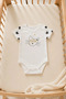 Newborn Baby Girl 8-Piece Black Cat Beige Bodysuit Set 100% Cotton Hospital Release, 8-Piece Baby Set - 5