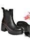 R996020009 Black Thick Heeled Women's Boots - 7