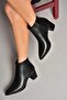 T 820175009   Black Thick Heeled Women's Shoes - 3