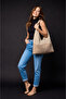 Straw and Suede Leather Women's Daily Shoulder Bag - 2