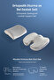 Visco Orthopedic Sitting and Lumbar Support Cushion Set, Back Pillow and Coccyx Cushion - 4