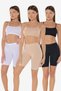 Women's 3 Pieces Black White Skin Color Laptop Non-Marking Modal High Waist Leggings 3m113