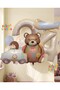 Retro Teddy Bear Police Car Rainbow Airplane Concept 4 Years Old Balloon Set Retro Concept Birthday Balloon Set