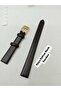 12 mm Compatible Watch Band - Brown Color Model - Flat Model, Gold Color Buckle, (Second Item in the Cart Is 100 Tl.) - 2