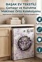 Transparent Pvc Washing Machine and Dryer Cover – Purple Floral Pattern, Waterproof