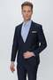بدلة Slim Fit كلاسيكية ذات ياقة أحادية كلاسيكية باللون الأزرق الداكن Tk 2021 - 8