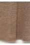 Linen T-shirt with V-neck - 5