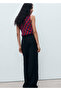 Bedruckte Bluse mit drapiertem Kragen - 4
