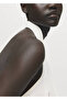 Satin blouse with drape collar - 6