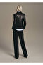 Straight cut trousers with sewing detail - 4