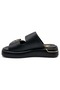 Rigitage Genuine Leather Women's Slippers Black - 6