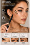 Double-Sided Floral Printed Eyeliner Pen with Template Gift Black Fine Tip - 2