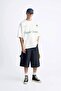 Crew Neck Organic Chernistry Written Oversize White Men's T-Shirt - 4