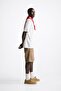 Crew Neck Afraid of Real World Printed White Oversize Men's T-Shirt - 4