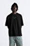 Crew Neck Petit Jardinier Printed Oversize Men's T-shirt - 2