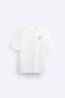 Sooner or Later Written Tulip Design Printed Oversize White Men's T-Shirt - 3