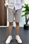 Men's Cotton Muslin Fabric Shorts Gray Edw501