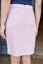 High Waist Above Knee Light Lycra Stylish Fabric Pencil Skirt-Pink - 7