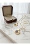Color Changing Heart Stone Love Written Women's Gold Stainless Steel Necklace - Ask Necklace - 6