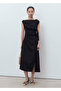 Asymmetrical Dress with Knot Detail - 2