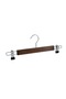 Wooden 8131 Hanger with Latch for Pants and Skirts, Walnut Color, 100 Pieces - 2