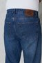 Men's Dark Powder Blue Baggy Jeans - Loose Fit Casual Comfortable Denim Jean - 5