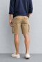Men'S, Elastic Waist, Cargo Pocket, Lace-Up, Back Pocket Flap Shorts 283 - 5