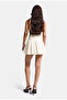 Women's Off-White W5 Belted Pleated Organic Cotton Fabric Mini Skirt with Shorts Inside - 6