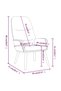 Scaun de relaxare, negru, material textil - 8