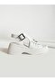 GENES White Laser Detailed Women's Sandals - 4