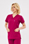 Single Top Cherry Stretch Fabric Unisex Batwing Sleeve Nurse and Doctor Uniform Scrubs Hospital Uniform - 4