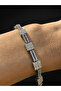 Bym009 Stone-Studded Women's Steel Bracelet a Quality Stylish Silver Color Model - 3