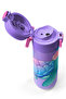 Kids Light Pink Blue Turtle Patterned Steel Thermos with Straw and Direct Drinking 500 ml 31808 - 4