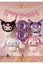 Anime Kuromi Melody Cinnamon Birthday Balloon Set - 8 Years Old Purple Concept