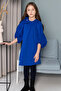 Taffeta Balloon Sleeve Knitwear Dress - 8