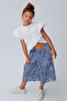 Cotton Striped Wide-Leg Pants and Blouse Set