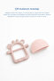 Crabby Silicone Teether with Holding Ring Pink - 4