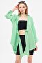 Light Green Linen Kimono Shirt - Front Tie, ARM-24Y001063 - 7