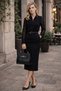 Black Metal Lockable Women's Clutch Bag |   Black Mt1503 - 2